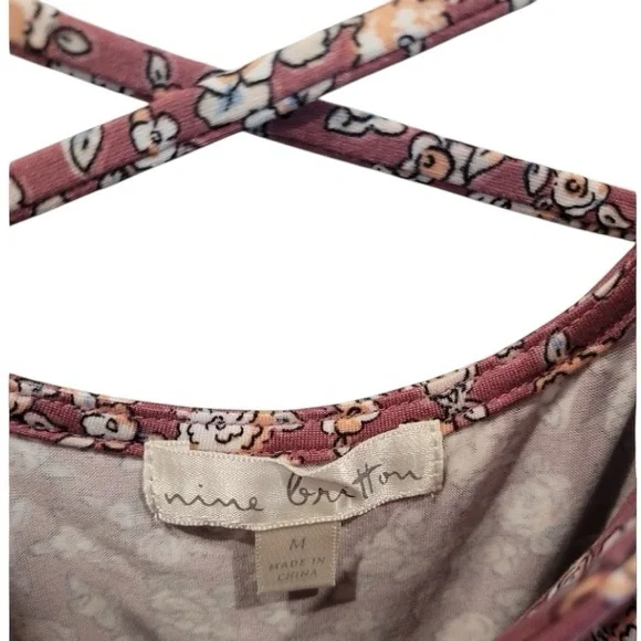 🔵 Nine Britton spaghetti strap floral Mini Dress - Picture 5 of 8